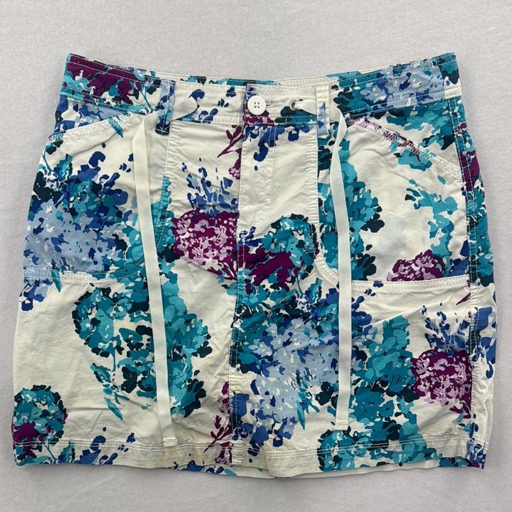 3For$20 White Stag Tiel/Purple Floral Skort size 6